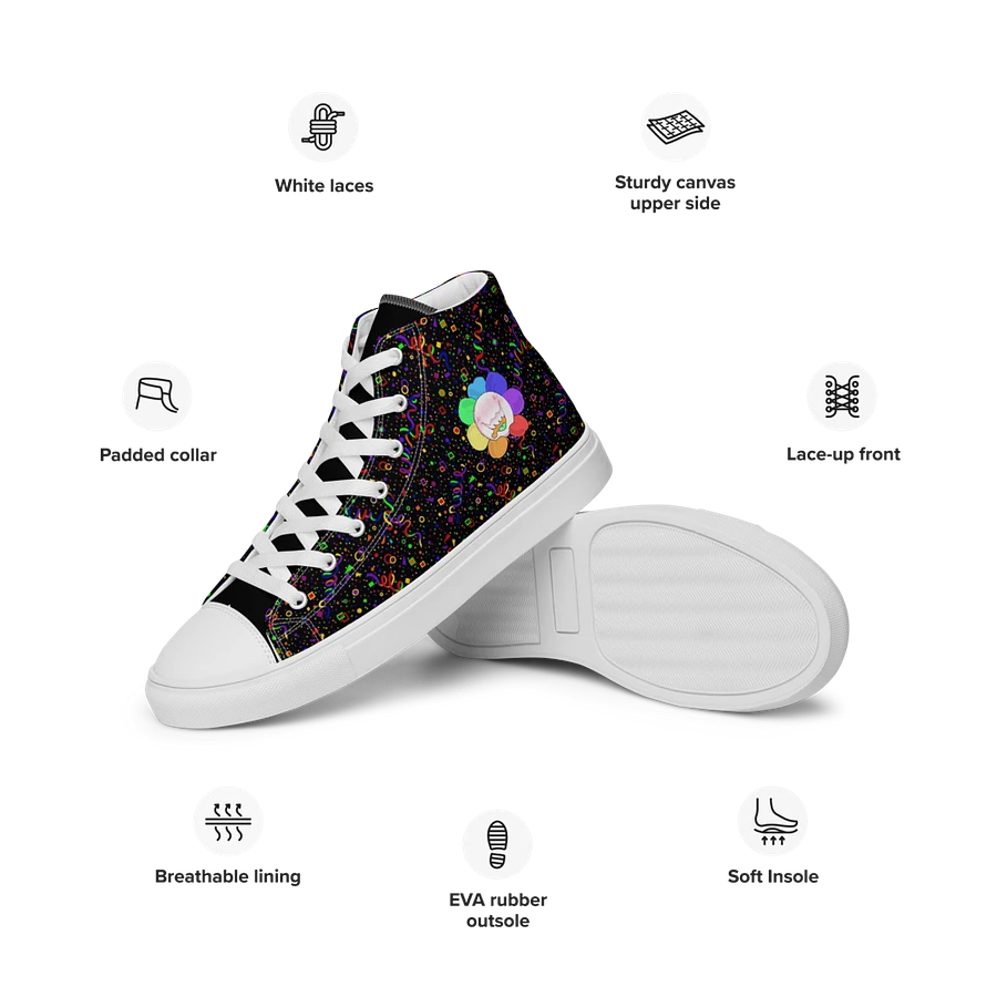 Black Arcade and White Flower Sneakers product image (42)