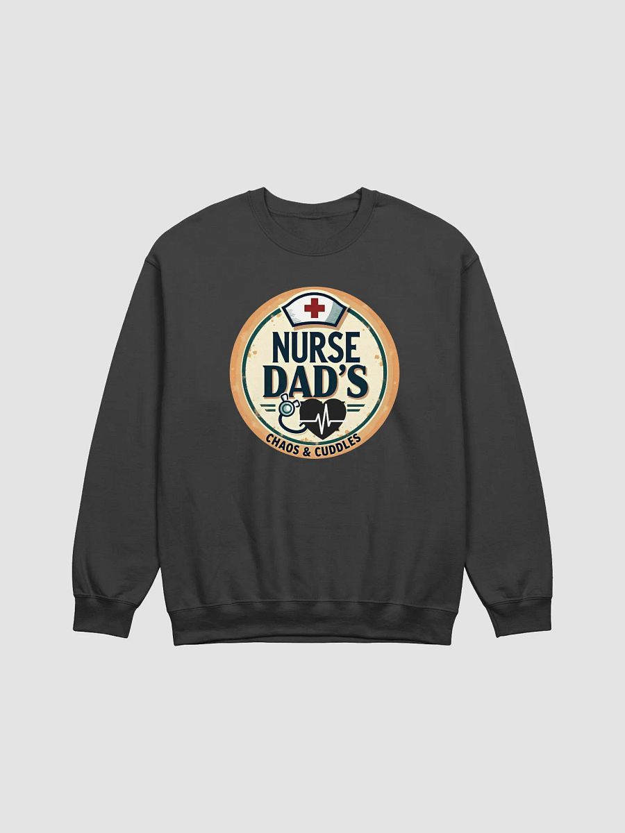 Nurse Dad's Chaos & Cuddles Crewneck Sweatshirt product image (4)