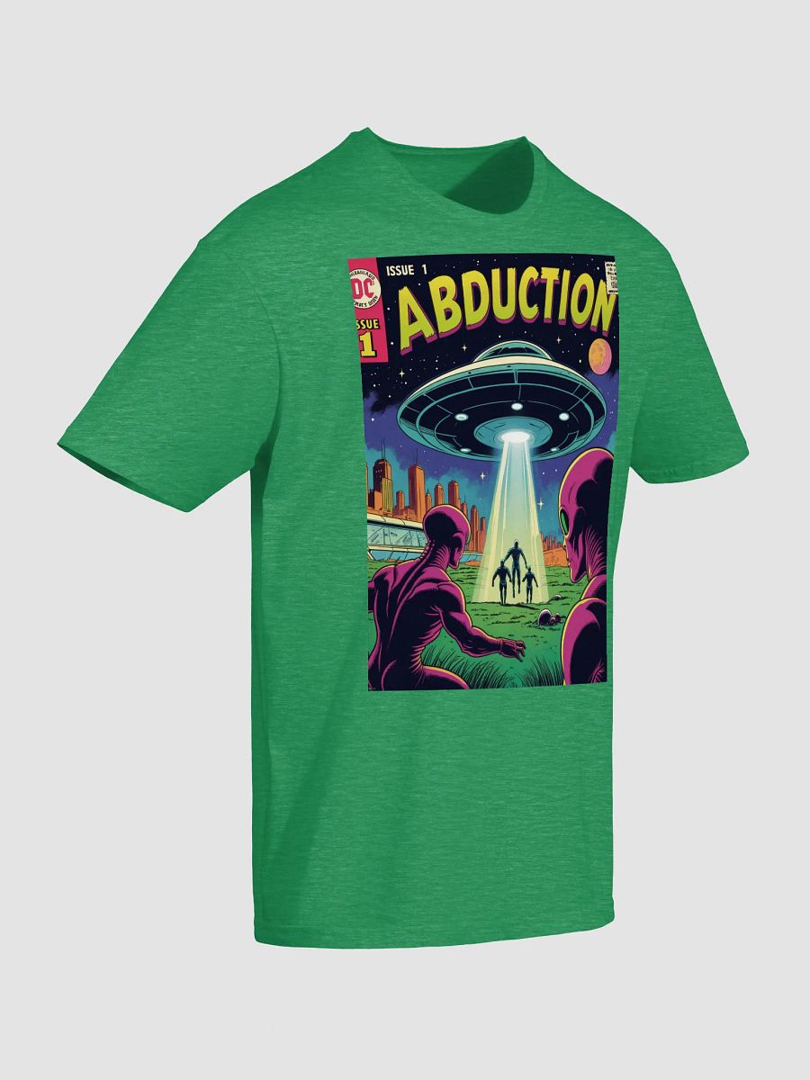 1970s Sci-Fi Comic T-Shirt – Retro Alien Abduction Art product image (8)