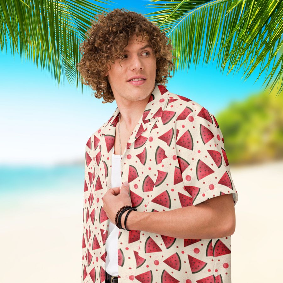 Watermelon Pattern Hawaiian Shirt product image (7)