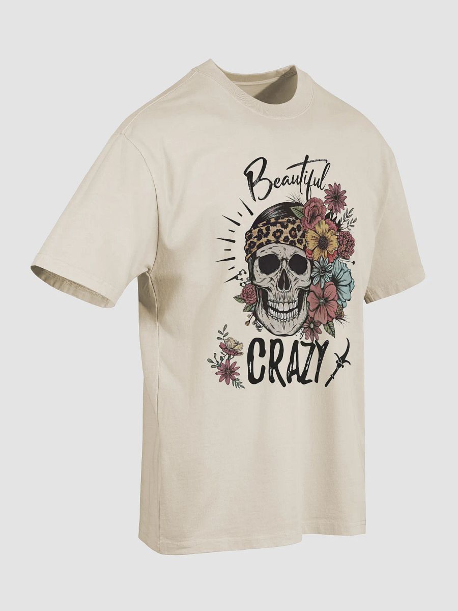 Beautiful Crazy Skull Faded T-Shirt product image (19)