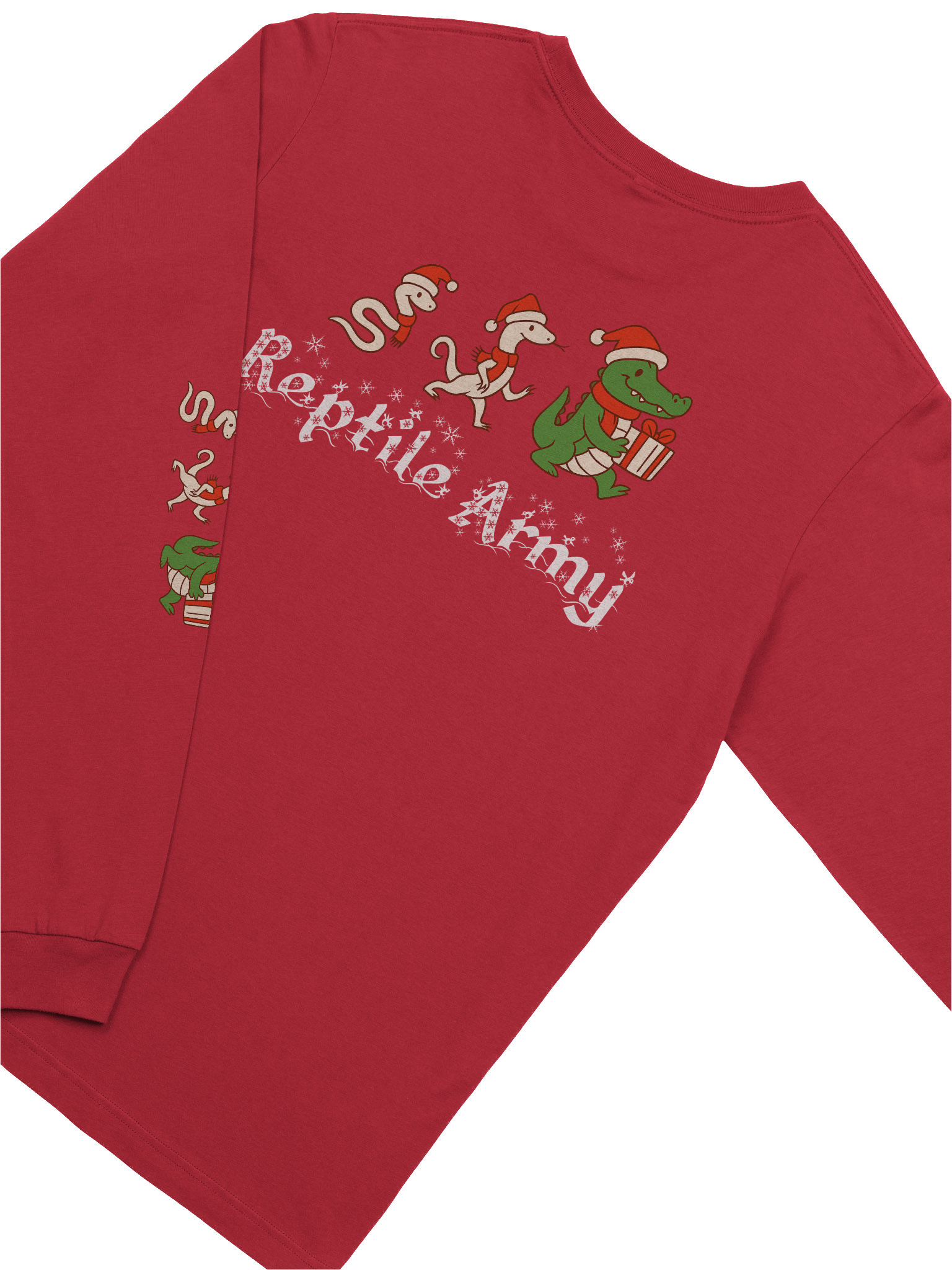 Christmas Reptile Army Logo Long Sleeve T-Shirt product image (16)