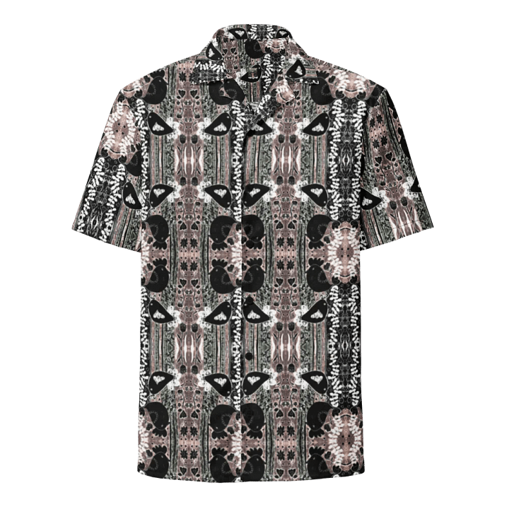 Abstract Floral Birds Unisex Hawaiian Shirt product image (2)