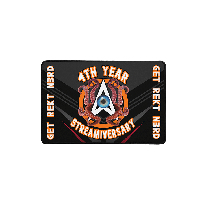 (Limited Edition) 4th Streamiversary 'OA-Cthulhu' Logo Desk Mat - *Dark Side Theme* product image (1)