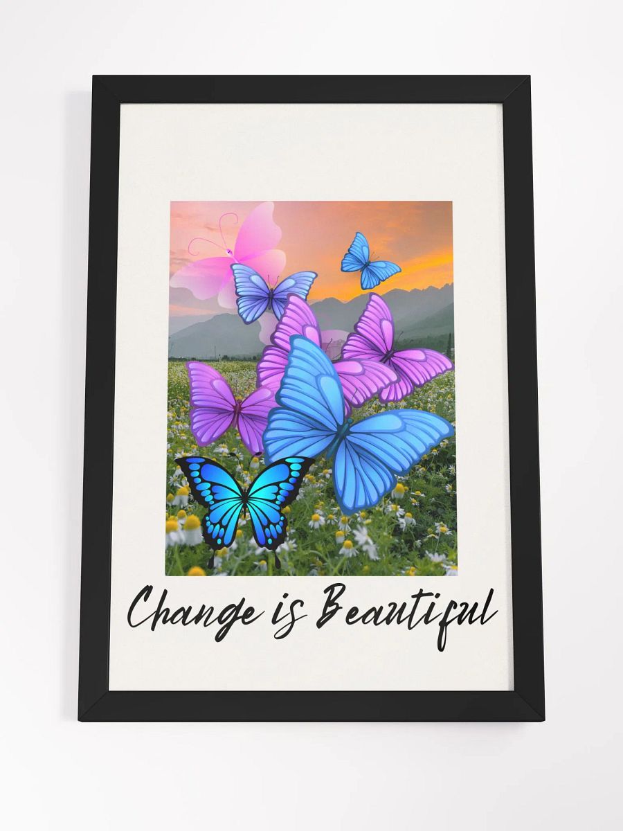 Change is beautiful butterfly art product image (4)