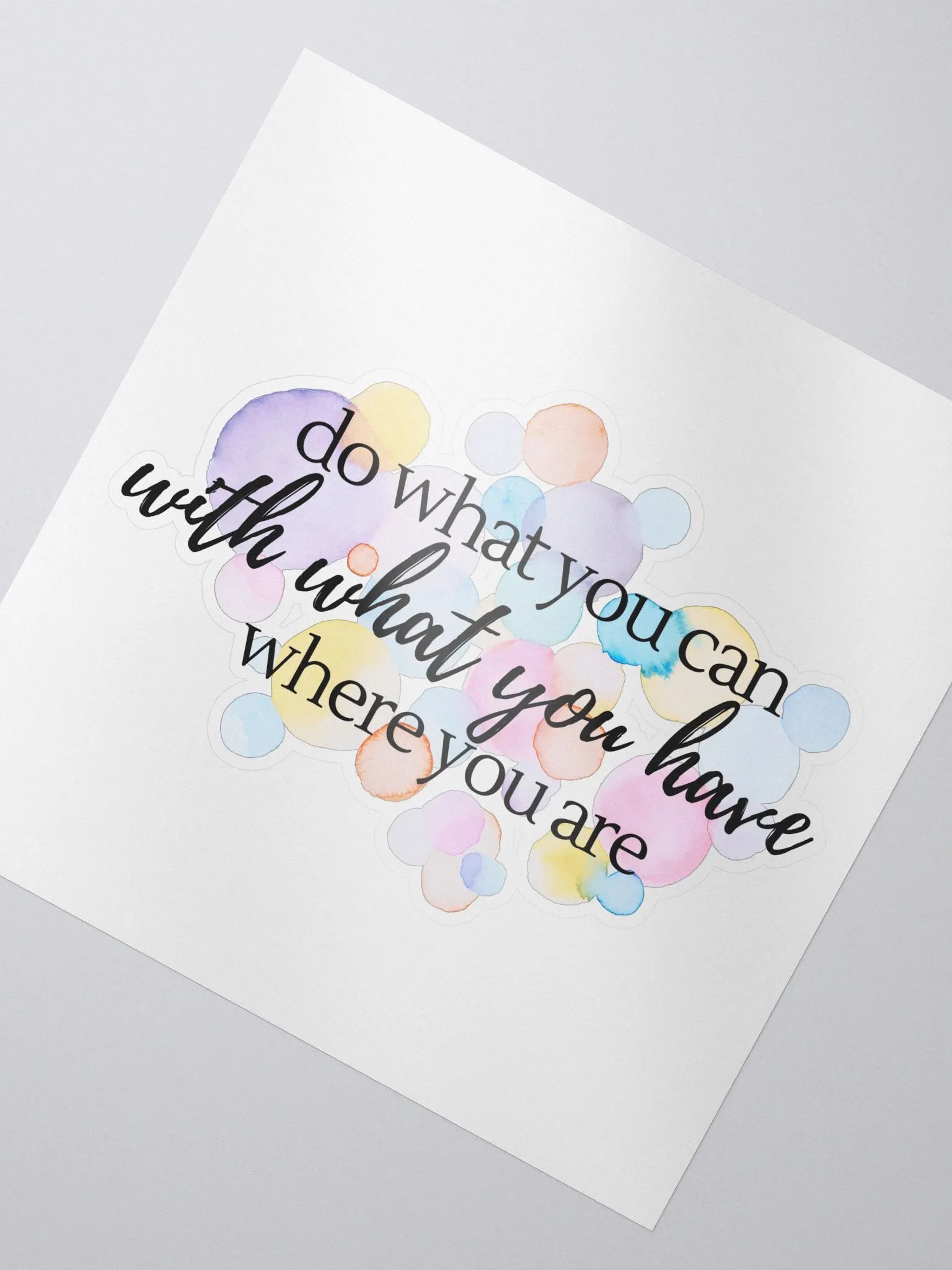 Do What You Can Kiss-Cut Sticker product image (2)