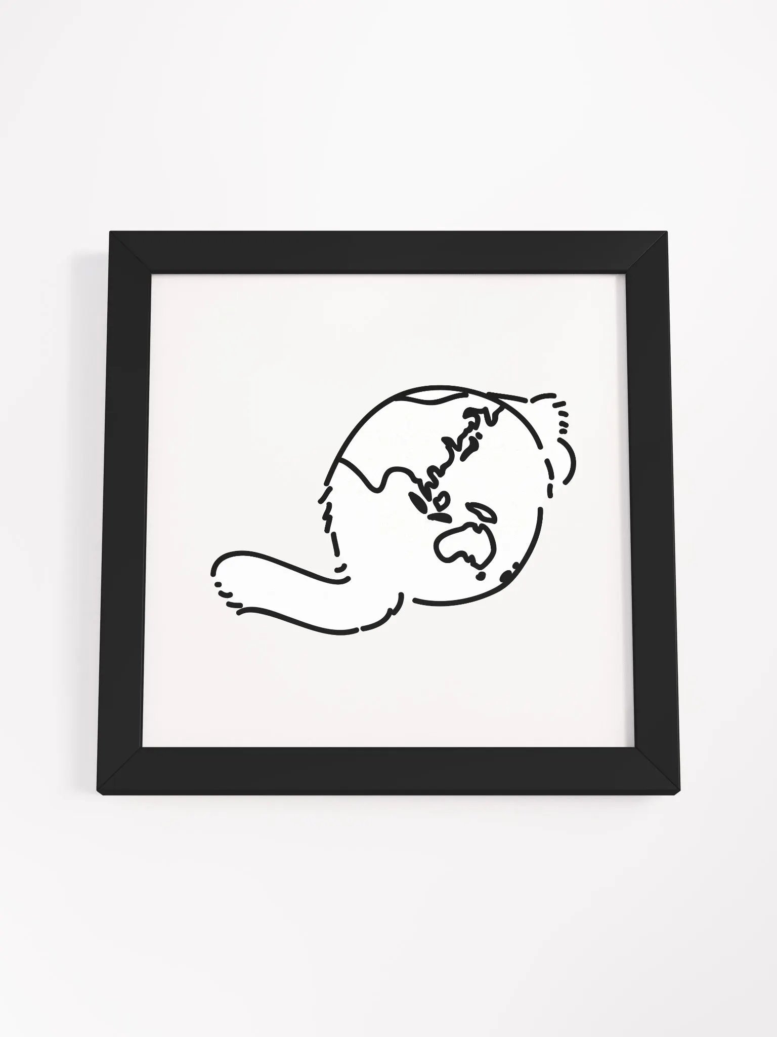Planet Manul Asia & Oceania - Framed Print product image (10)