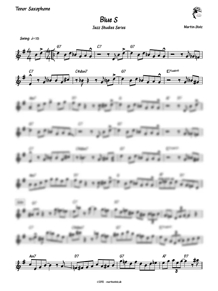 Blue S - Tenor Saxophone product image (2)