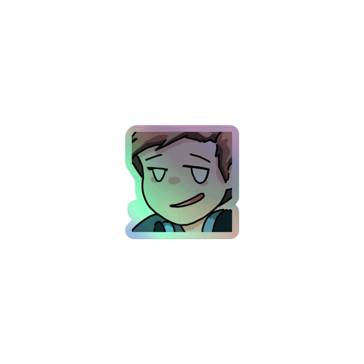 Chaabbz Smirk Holographic Emote Sticker product image (1)