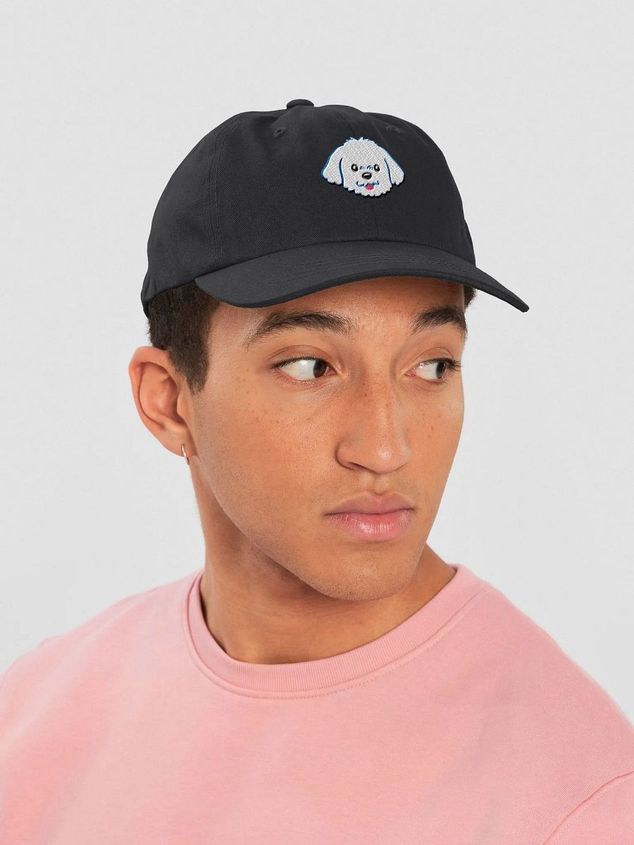 Fluffy Maltese Dog Illustration Dad Hat product image (31)