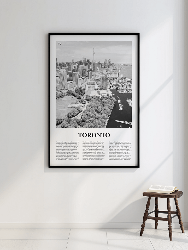 Toronto 02 Newspaper Poster | Framed product image (2)