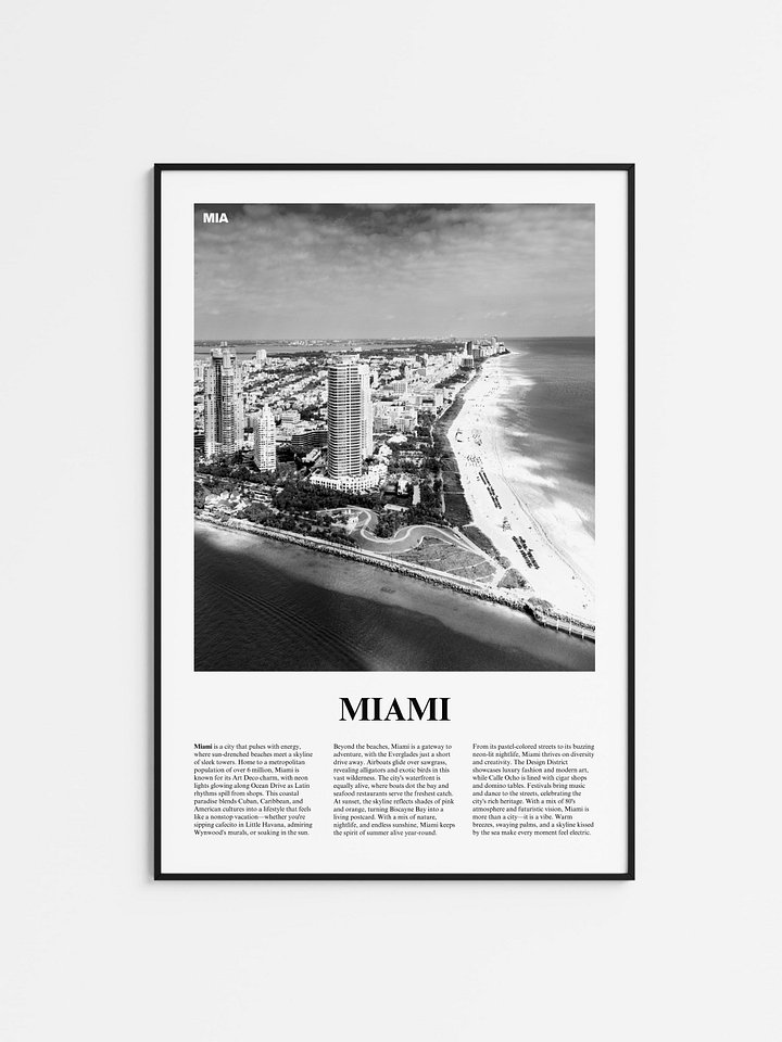 Miami 01 Newspaper Poster product image (1)