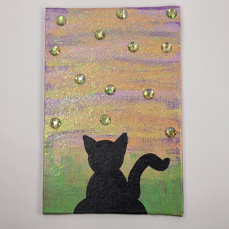 Sunset Biscuit 4x6 painting on canvas product image (4)