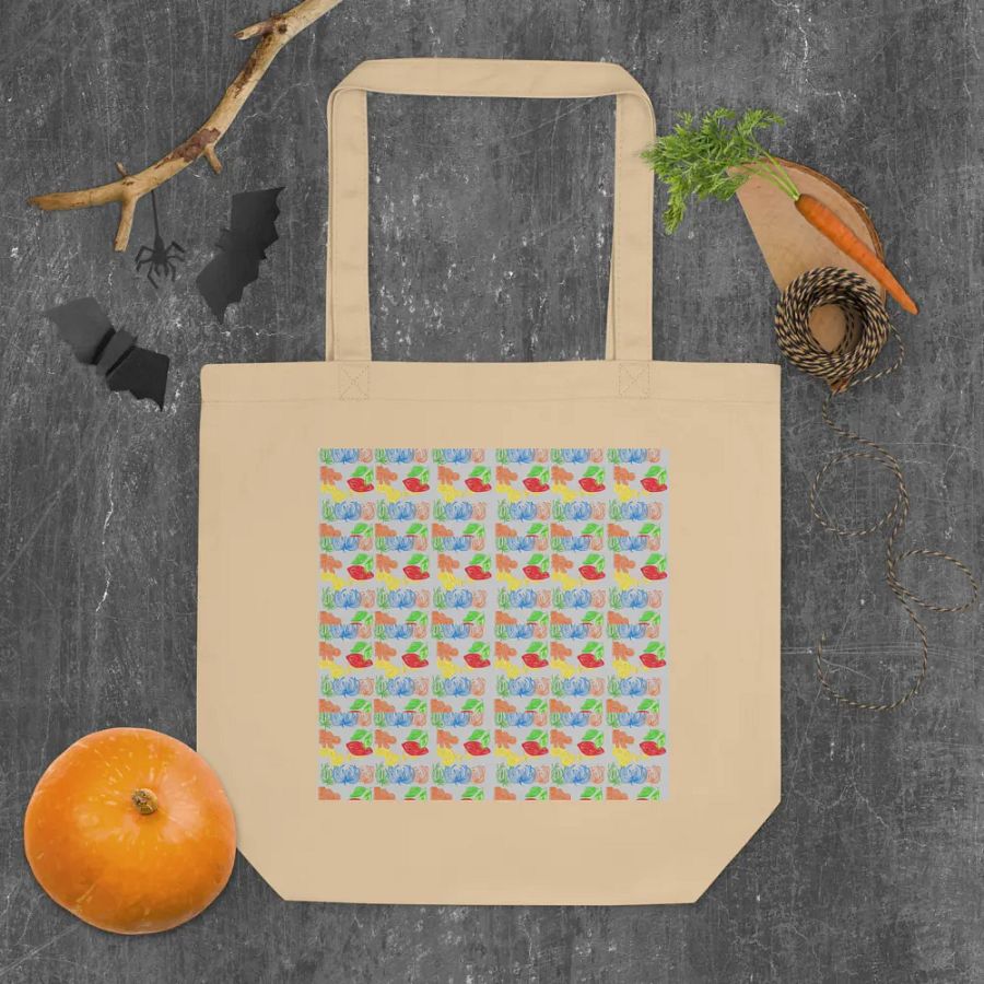 Blossom Grid Eco-Friendly Tote product image (4)