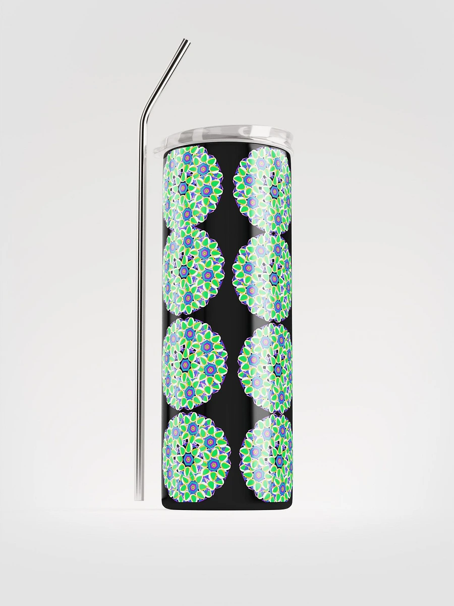 Miniaday Designs Green Kaleidoscope Stainless Steel Tumbler product image (1)