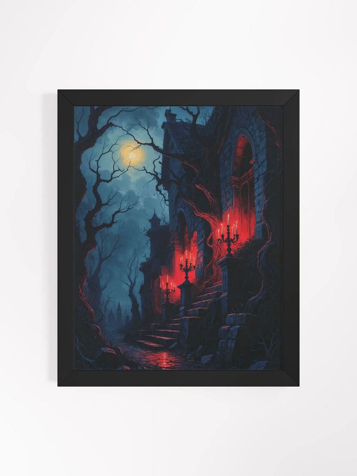 Gothic Scene Moonlight Framed Print product image (1)