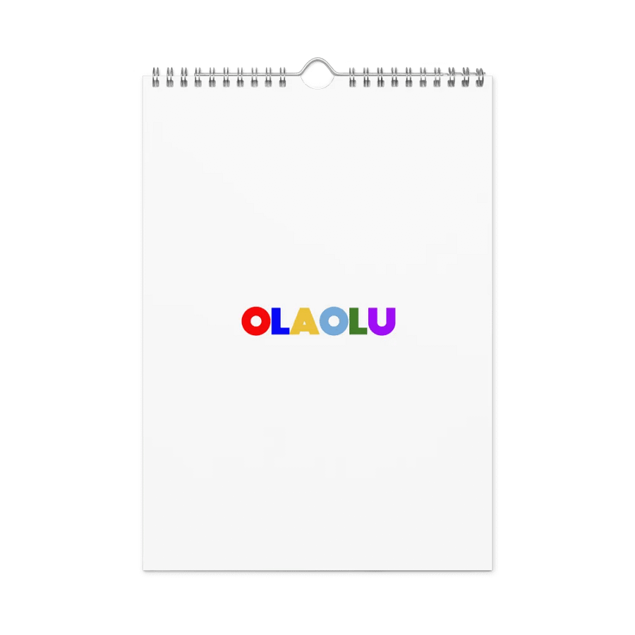 OLAOLU Vibrant Typography Calendar product image (3)