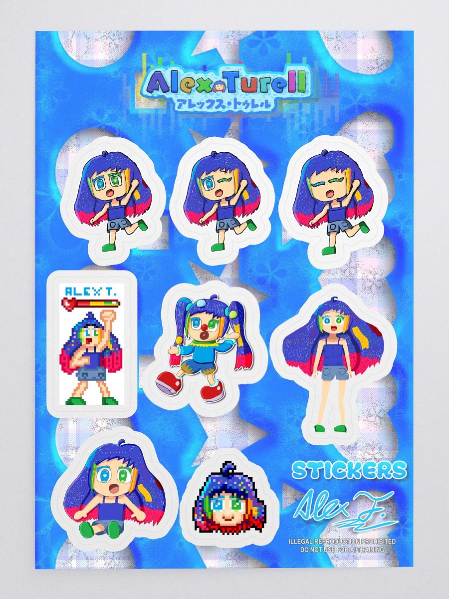 Cute n' seiso Set of 8 Stickers product image (3)
