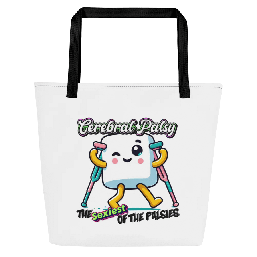 Cerebral Palsy: The Sexiest Of The Palsies Large Tote Bag w/ Pocket product image (1)