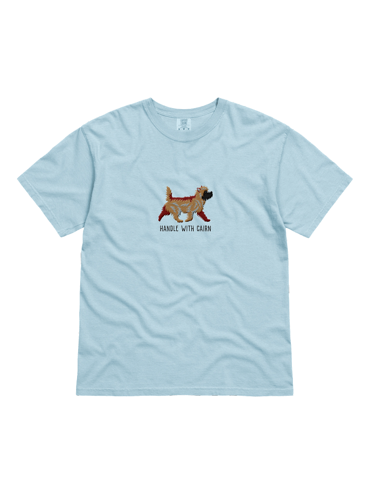 Handle with Cairn T-Shirt(Embroidered) of a Cairn Terrier(Tan) product image (51)