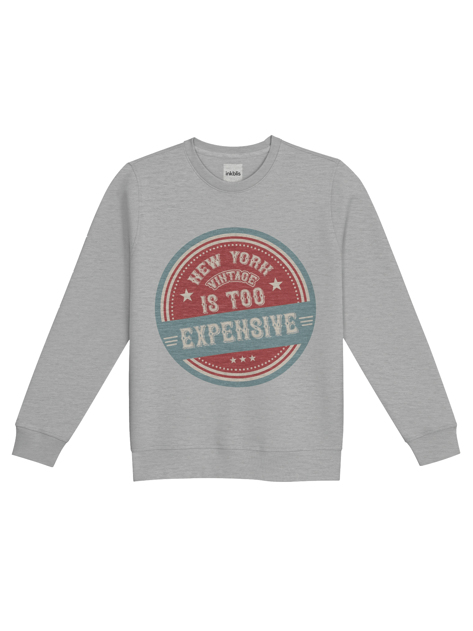 “New York Is Too Expensive” Vintage Badge Sweatshirt product image (13)