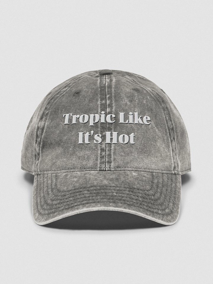 Tropic Like It's Hot Embroidered Vintage Wash Denim Dad Hat product image (1)