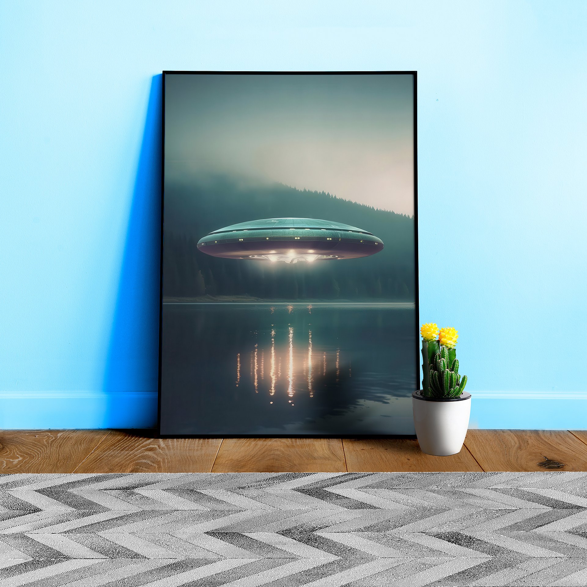 The Truth is Out There / The X-Files photo of UFO — sci-fi poster, movie art, I want to believe poster, space print, aliens wall decor product image (1)