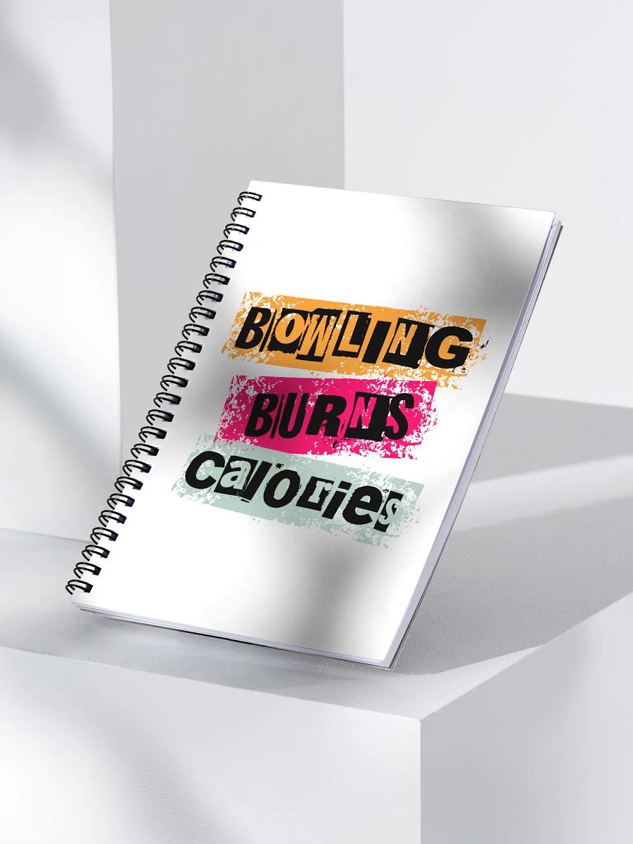 Bowling Burns Calories Playful Notebook product image (3)