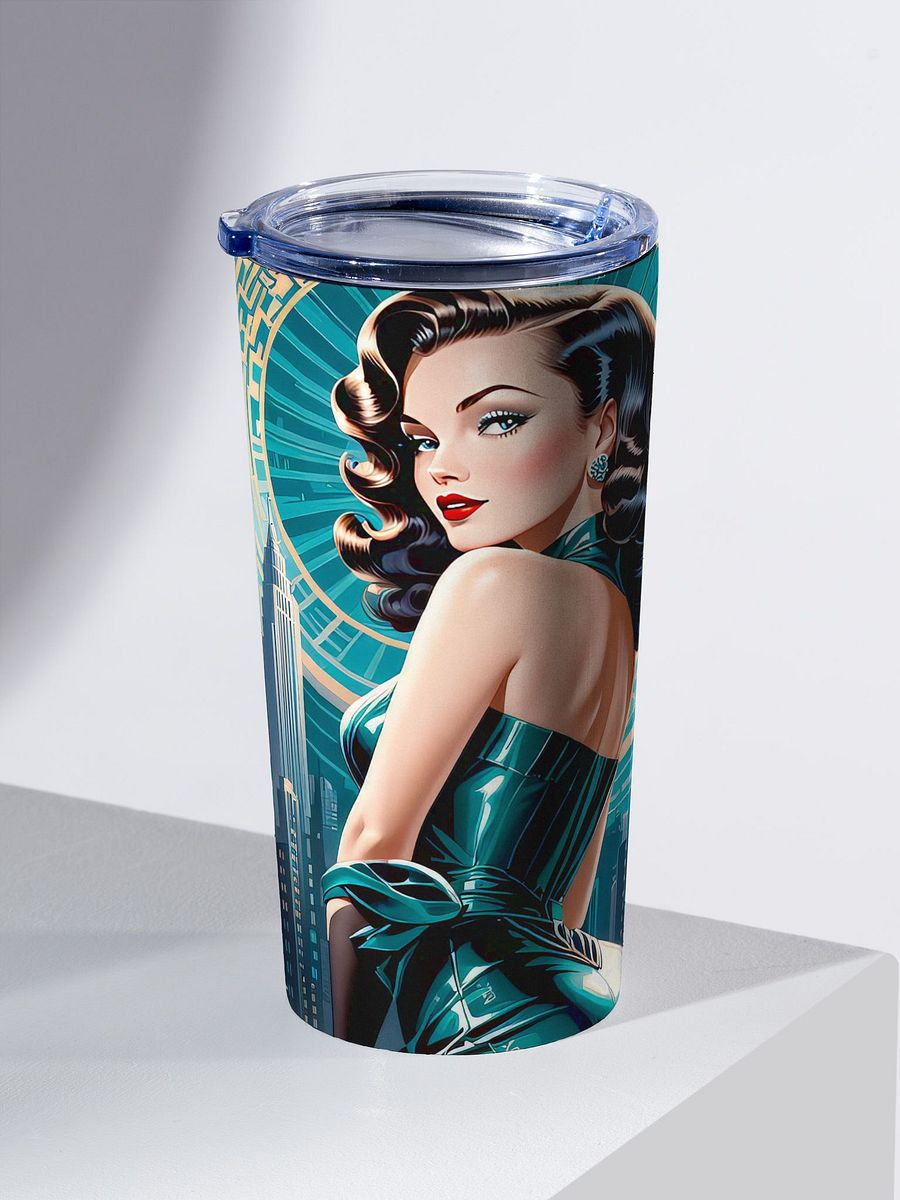 Art Deco Flapper Girl 20 oz Stainless Steel Tumbler - v3 product image (3)