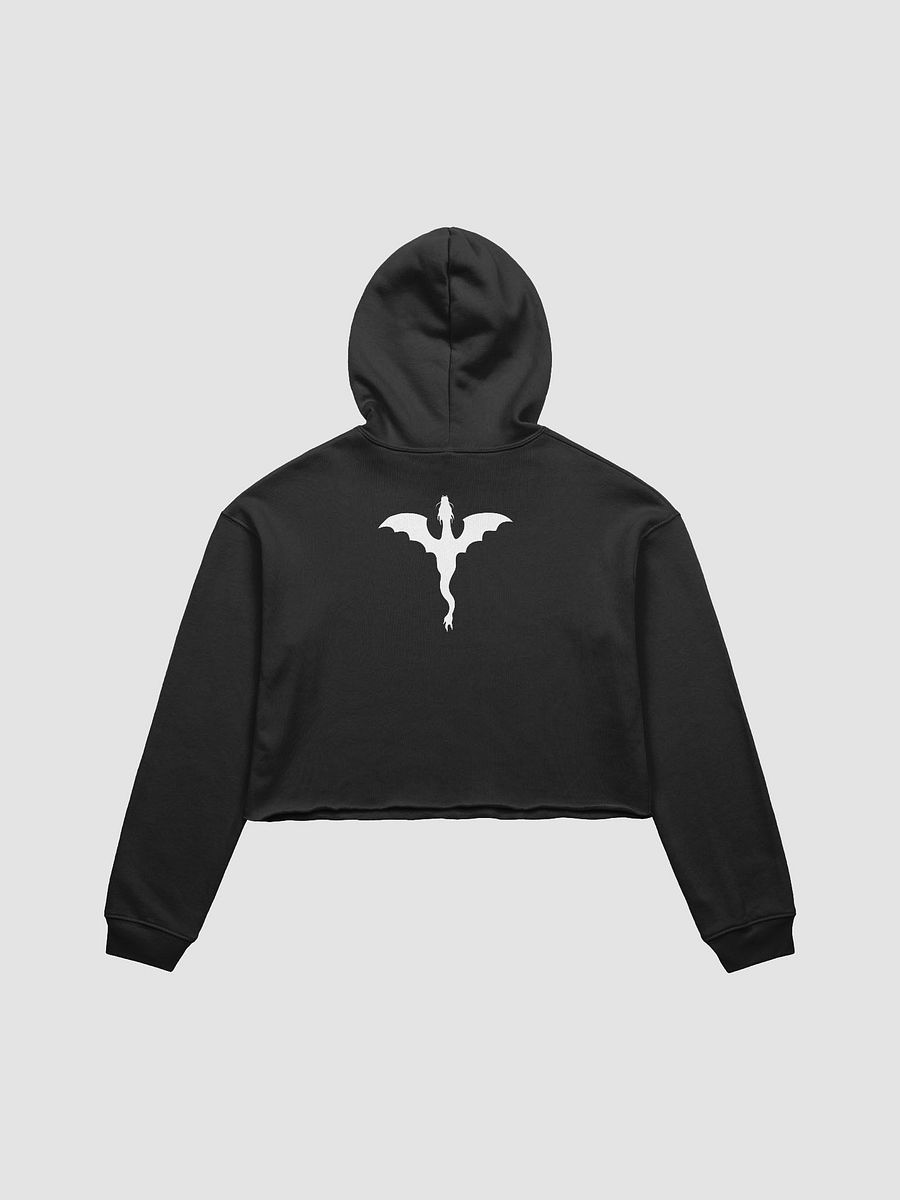 In My Dragon Era Black & Red Cropped Hoodie product image (4)