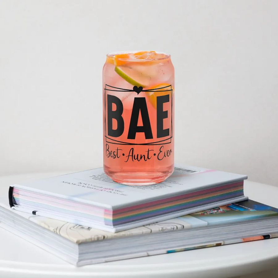 'BAE: Best-Aunt-Ever' Glass product image (4)