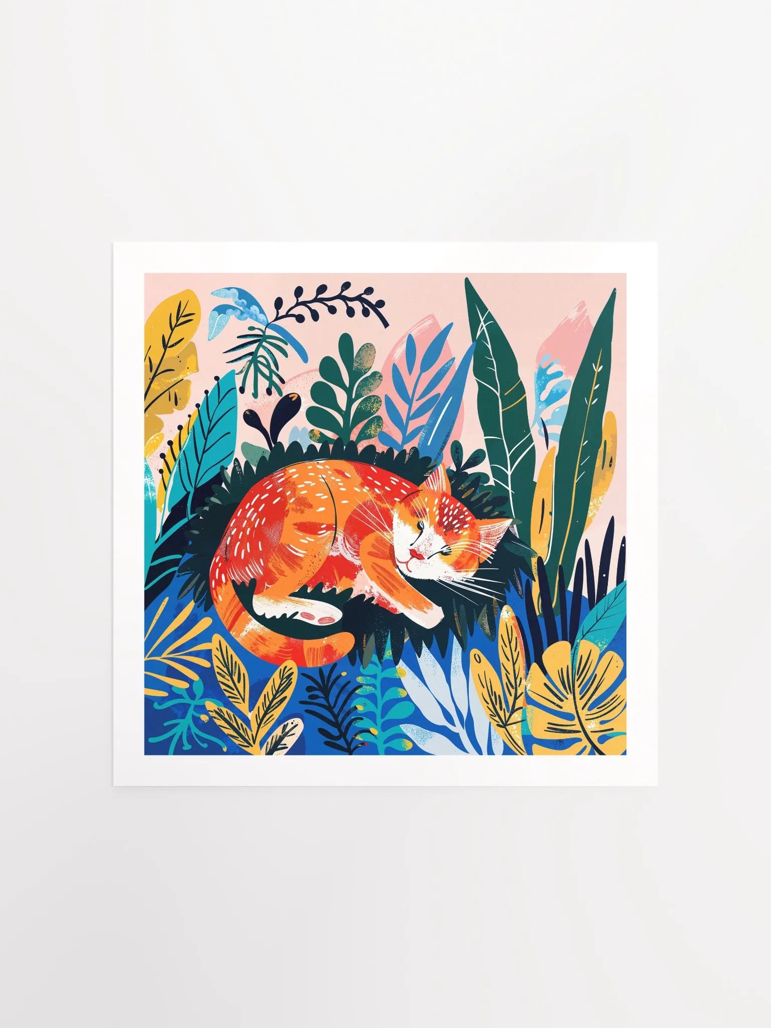 Sleepy Cat Print product image (4)
