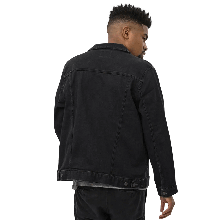 AEVUM Band USA black denim jacket product image (12)