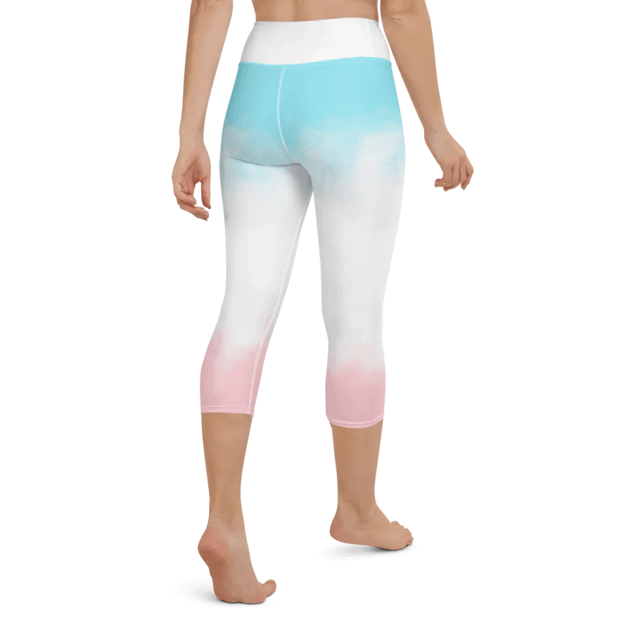 Pastel Clouds All-Over Capri Leggings product image (10)