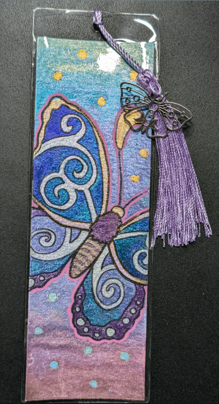 Watercolor Bookmark: Nightsong Moths Set 2 product image (2)