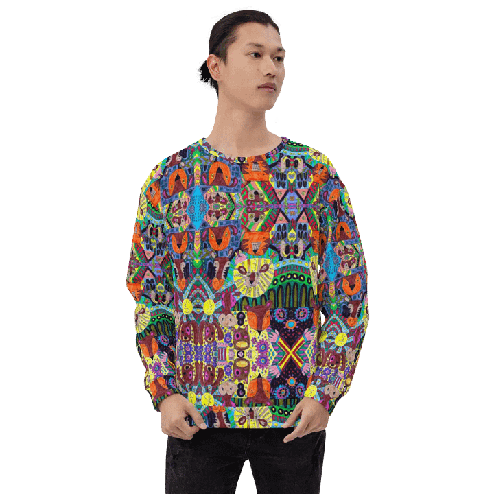 Abstract Doodle Animals Unisex Sweatshirt product image (2)
