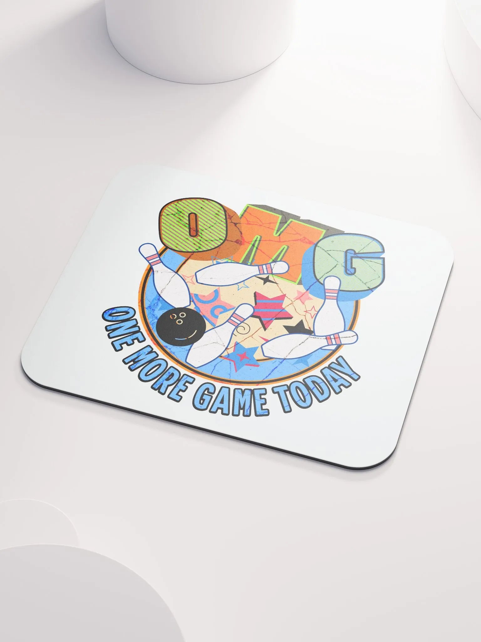 OMG One More Game Today Bowling Madness Mouse Pad product image (3)