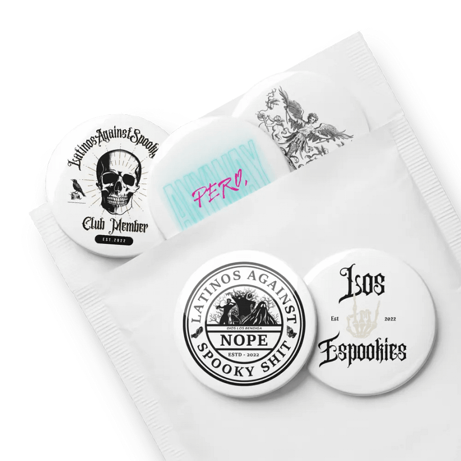 LatinosAgainstSpookyShit Variety Pins product image (8)