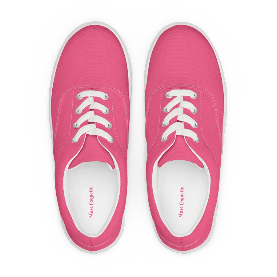 Muse Coquette Lace-Up Canvas Shoes (Raspberry juice) product image (2)