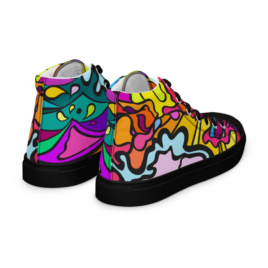 Vibrant Wave Women's High Tops - Wave at Sunset product image (7)
