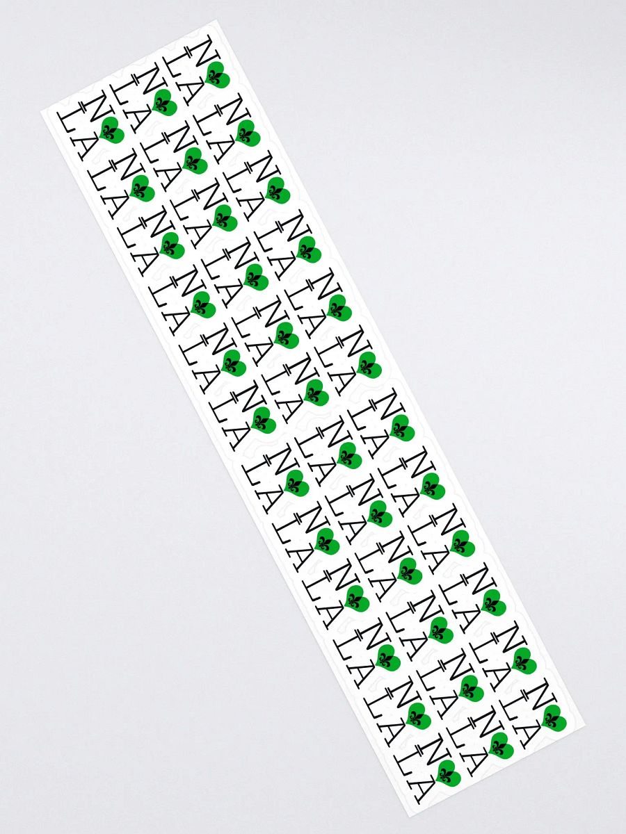 I LOVE NOLA **LEGACY STICKER** (GREEN HEART LONG) product image (2)