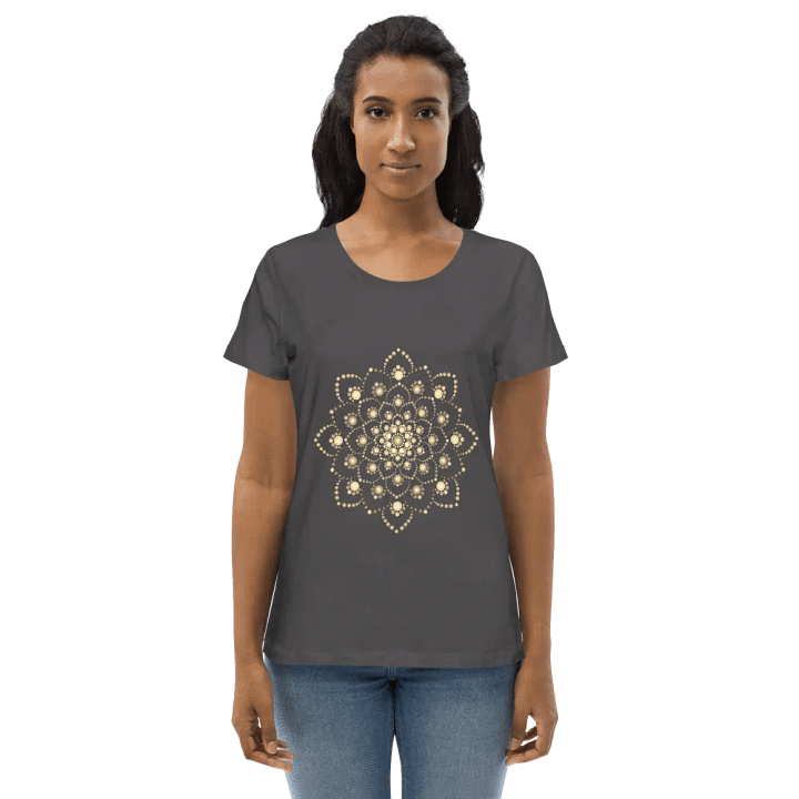Golden-Brown Mandala Eco T-Shirt product image (2)