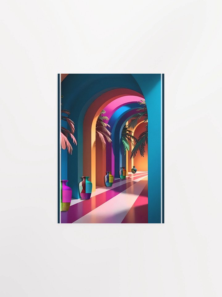 Vivid White Space Poster/Creative artistic design product image (3)