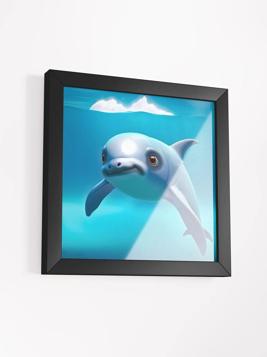Endangered Species - Mexico - Vaquita Eco-Friendly Ayous Wood Framed Poster product image (3)