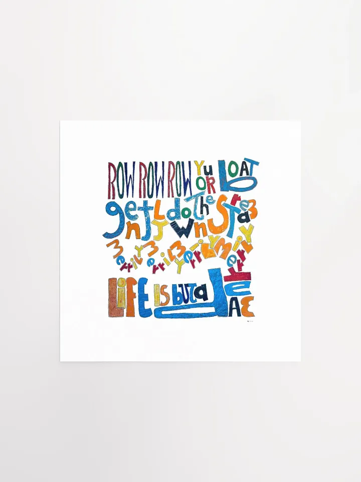 Row Row Row Your Boat Print product image (2)