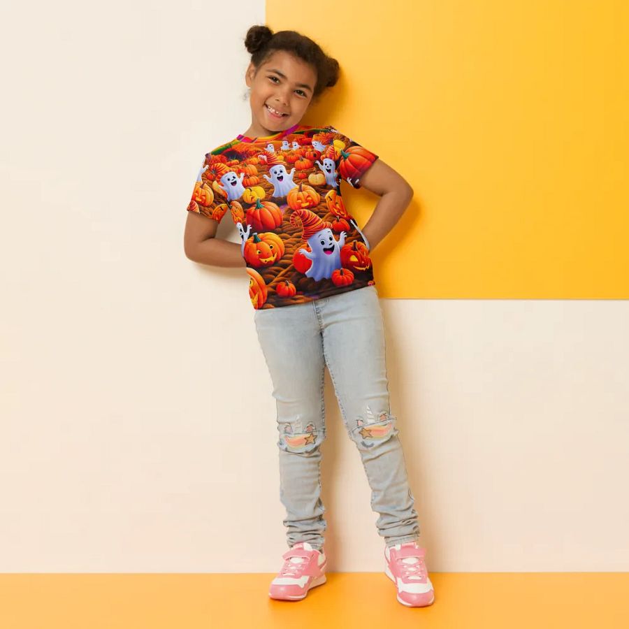 Spooky Pumpkin Patch Kids T Shirt product image (11)
