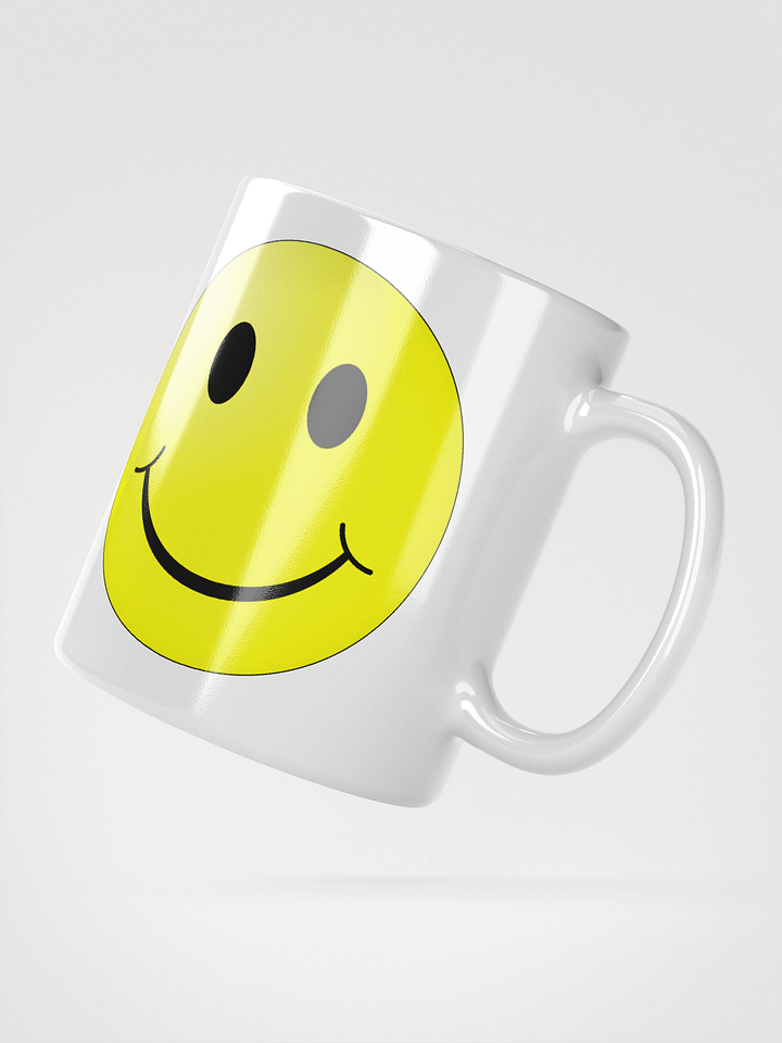 Classic Smiley KING Face White Glossy Mug product image (4)