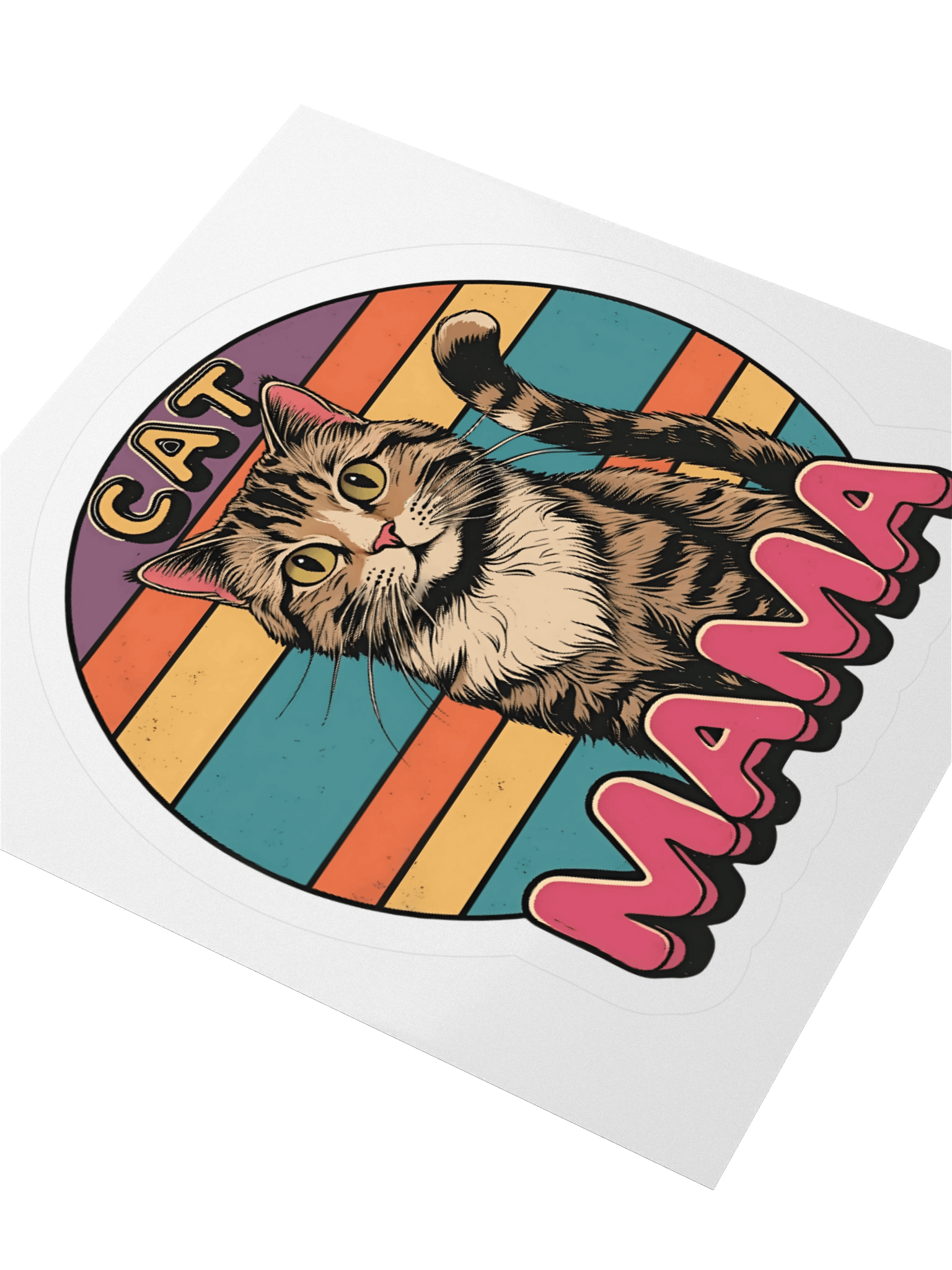 Cat Mama Kiss Cut Stickers product image (7)