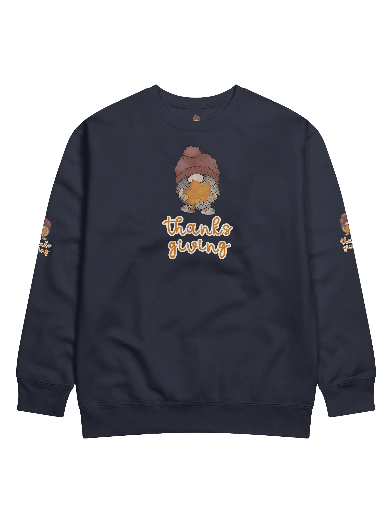 Thanksgiving Gnome Sweatshirt – Cute Autumn Leaf Design product image (6)
