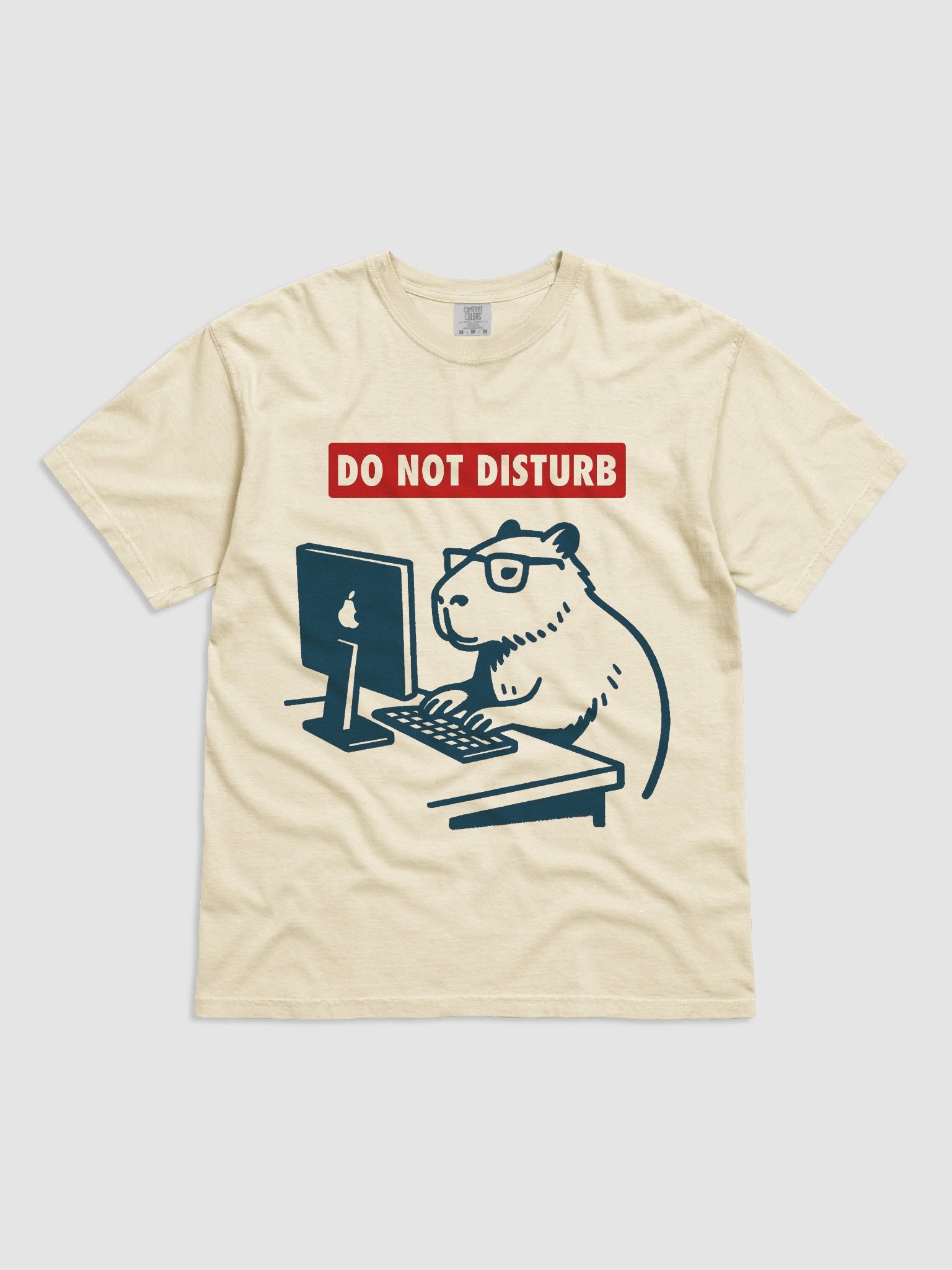 Do Not Disturb Capybara Laptop Tee product image (2)